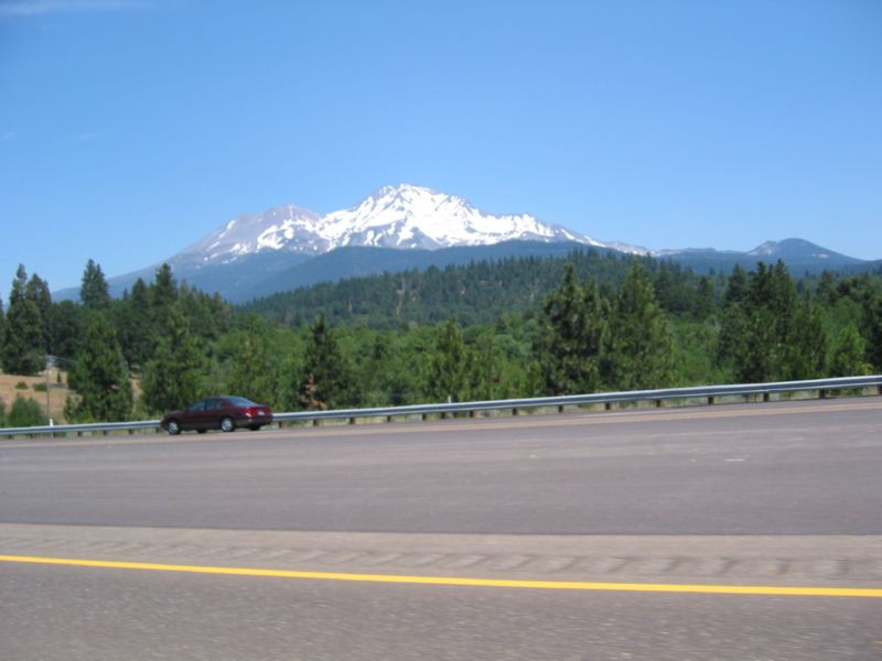 Shasta 35 - Leaving Shasta, shot out of vehicle 2